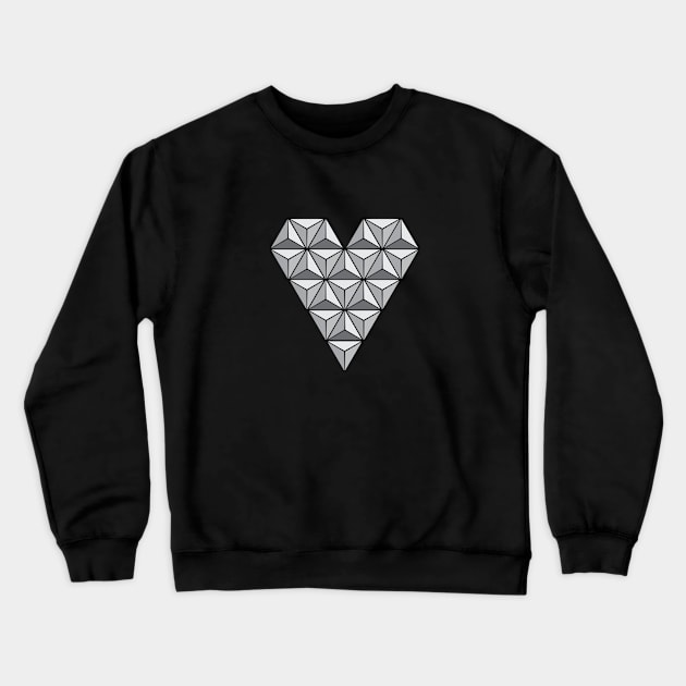 Spaceship Love Crewneck Sweatshirt by Super20J